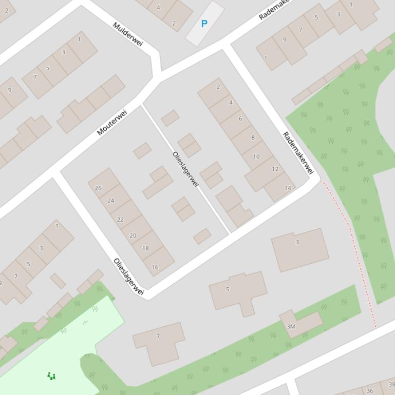 Kaart van  Olieslagerwei.