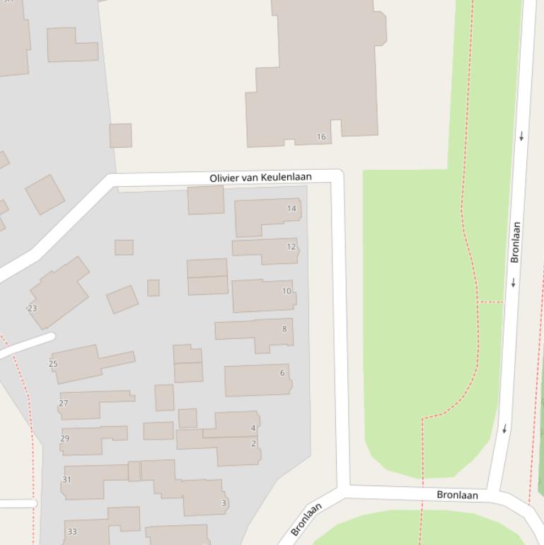 Kaart van de Olivier van Keulenlaan.