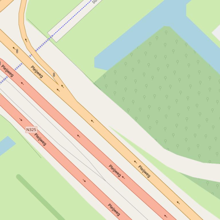 Kaart van  Olympusbusbaan.