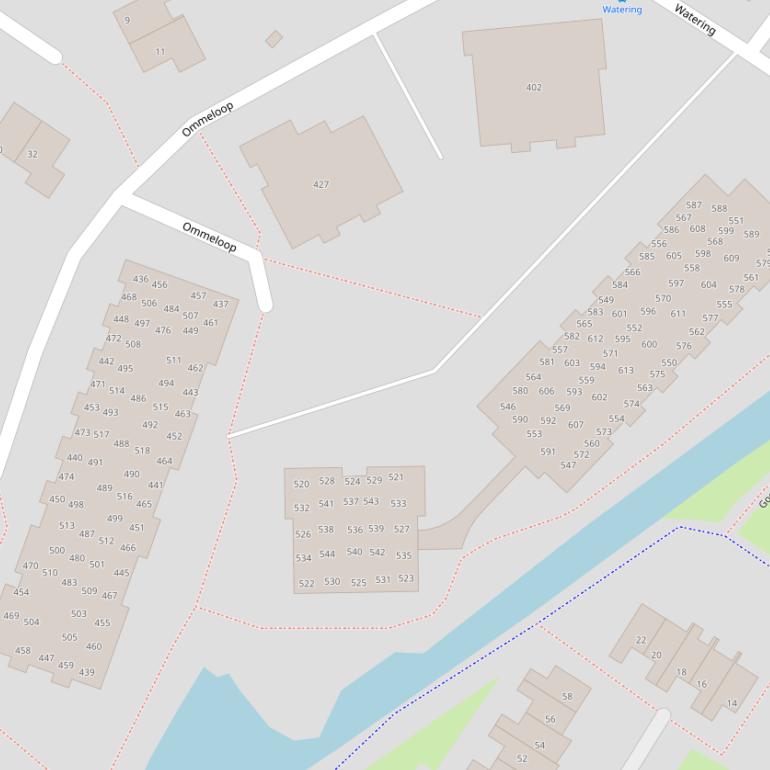 Kaart van  Ommeloop.