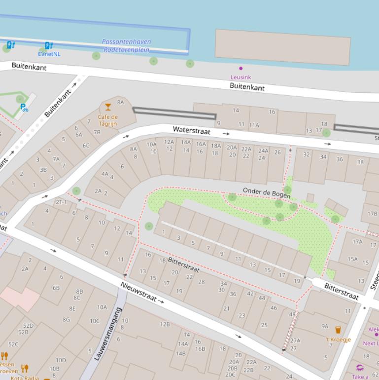 Kaart van  Onder de Bogen.