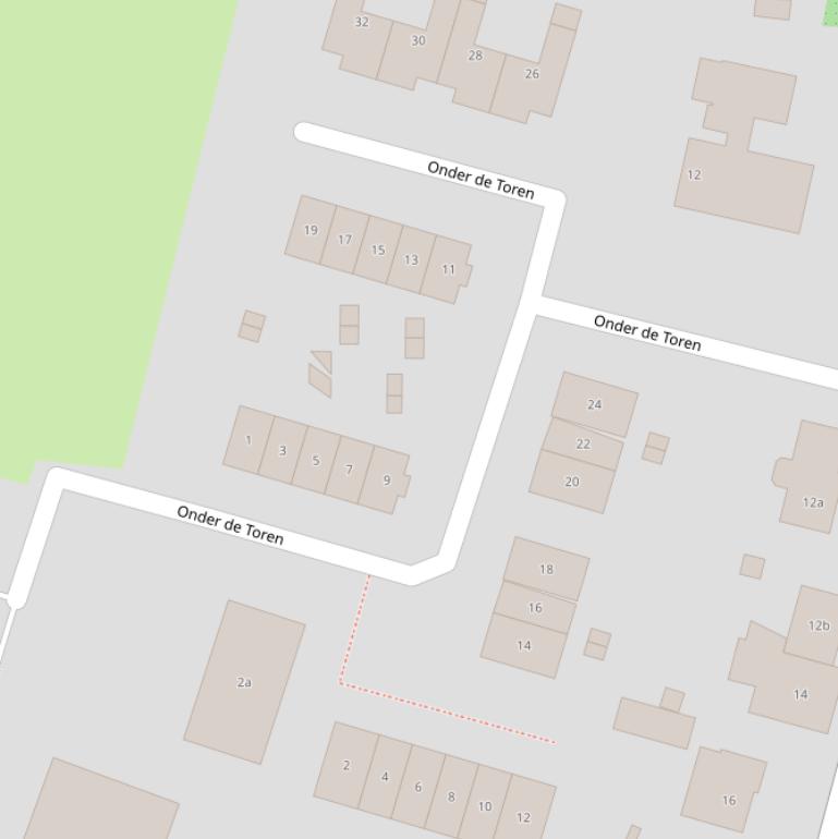 Kaart van  Onder de Toren.