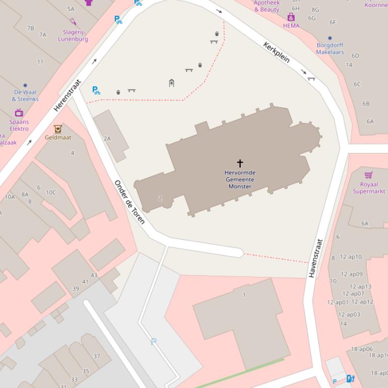 Kaart van  Onder de Toren.