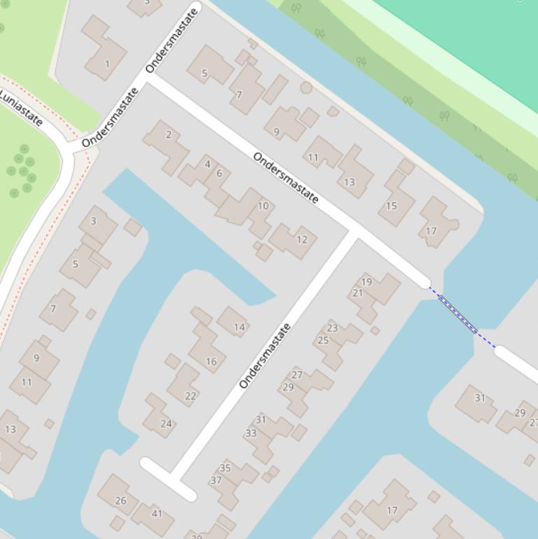 Kaart van  Ondersmastate.