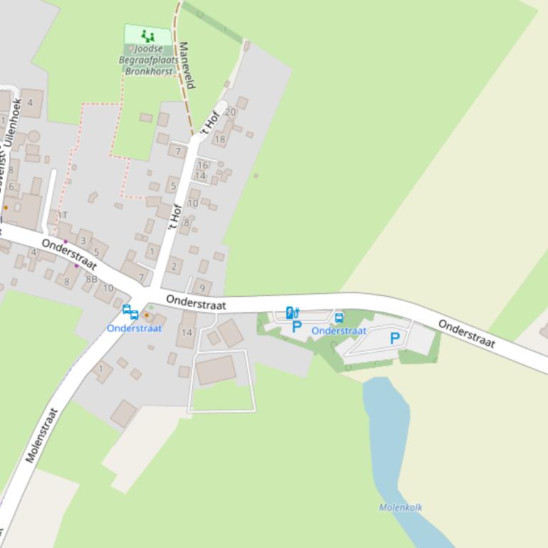 Kaart van de Onderstraat.