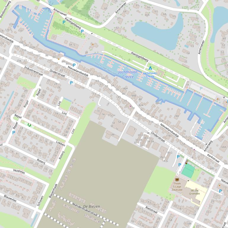 Kaart van de Onderstraat.