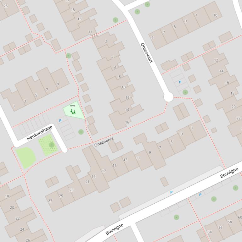 Kaart van  Onsenoort.