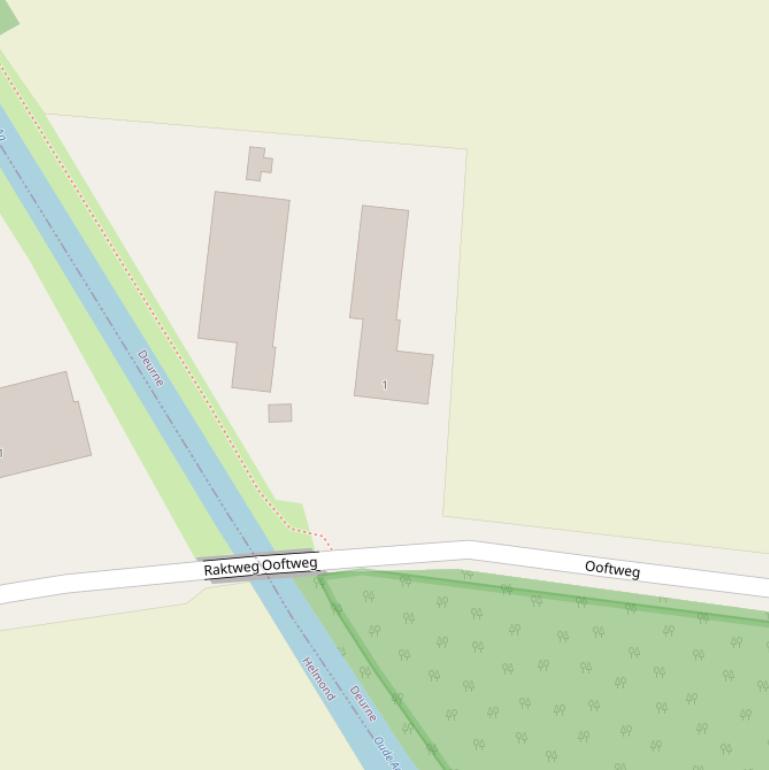 Kaart van de Ooftweg.