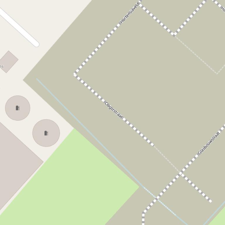 Kaart van de Oogststraat.