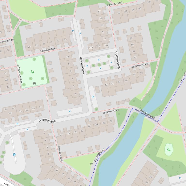 Kaart van  Ooievaarsbek.