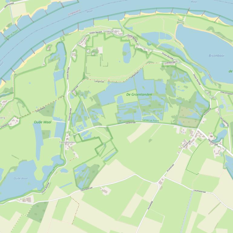 Kaart van de Ooijse Bandijk.