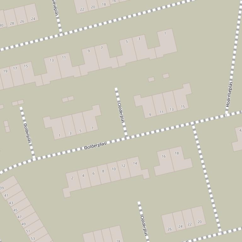 Kaart van  Oolderplas.