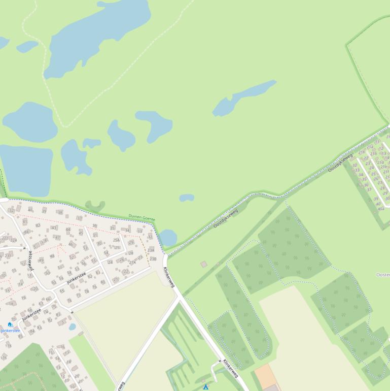 Kaart van de Oostdijkseweg.