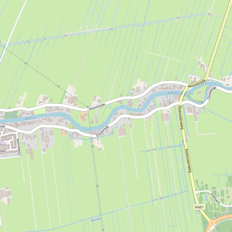 Kaart van  Oosteinde.