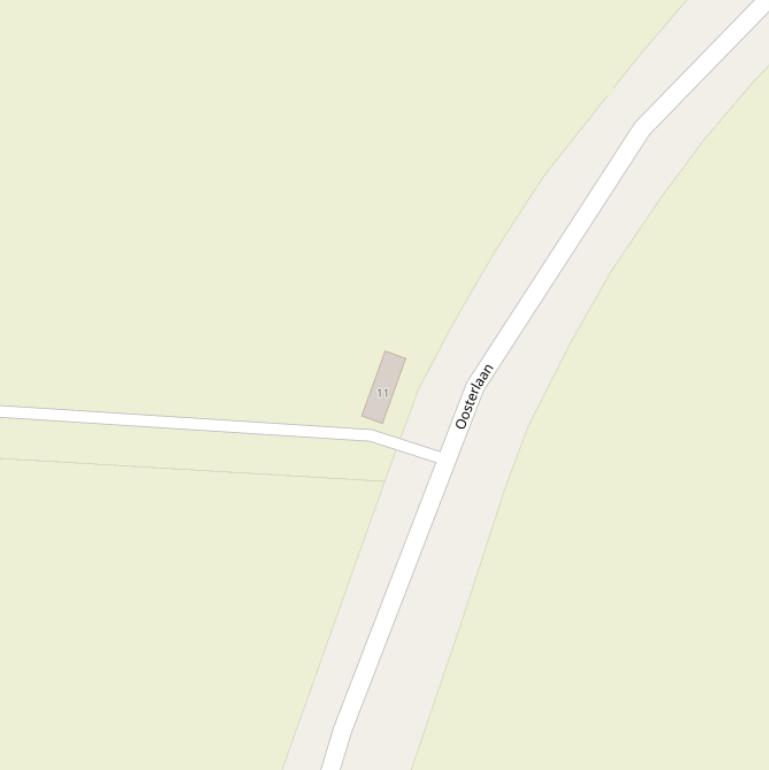 Kaart van de Oosterlaan.