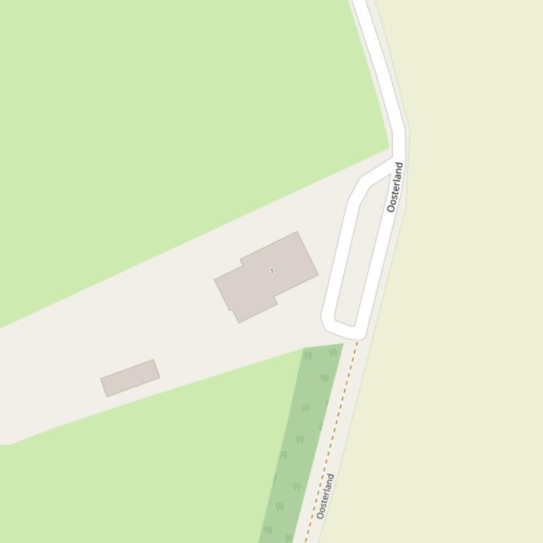 Kaart van  Oosterland.