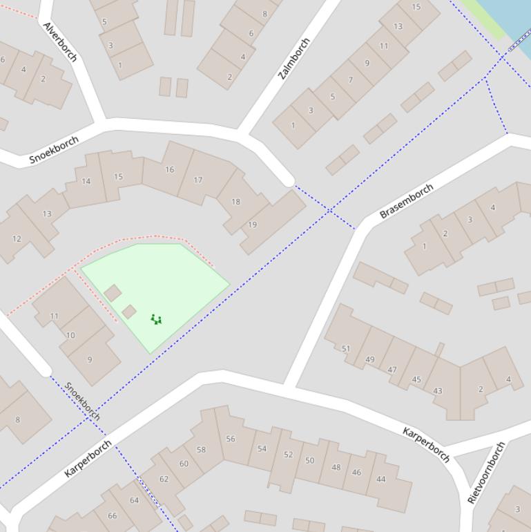 Kaart van het Oosterpad.