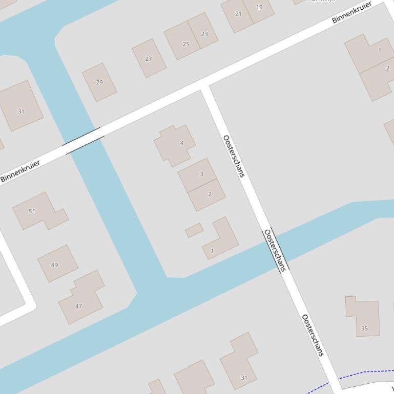 Kaart van  Oosterschans.