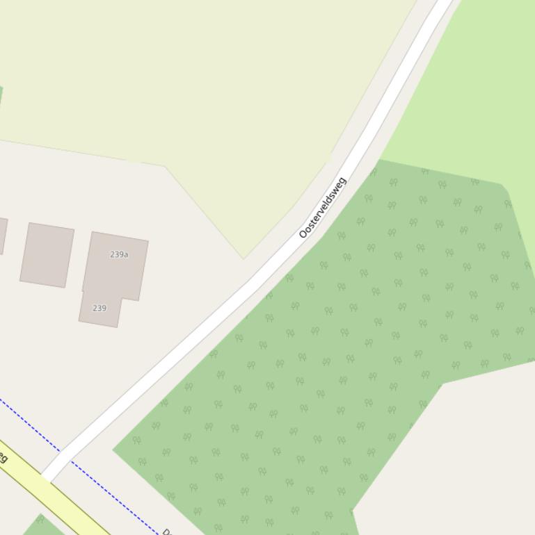 Kaart van de Oosterveldsweg.