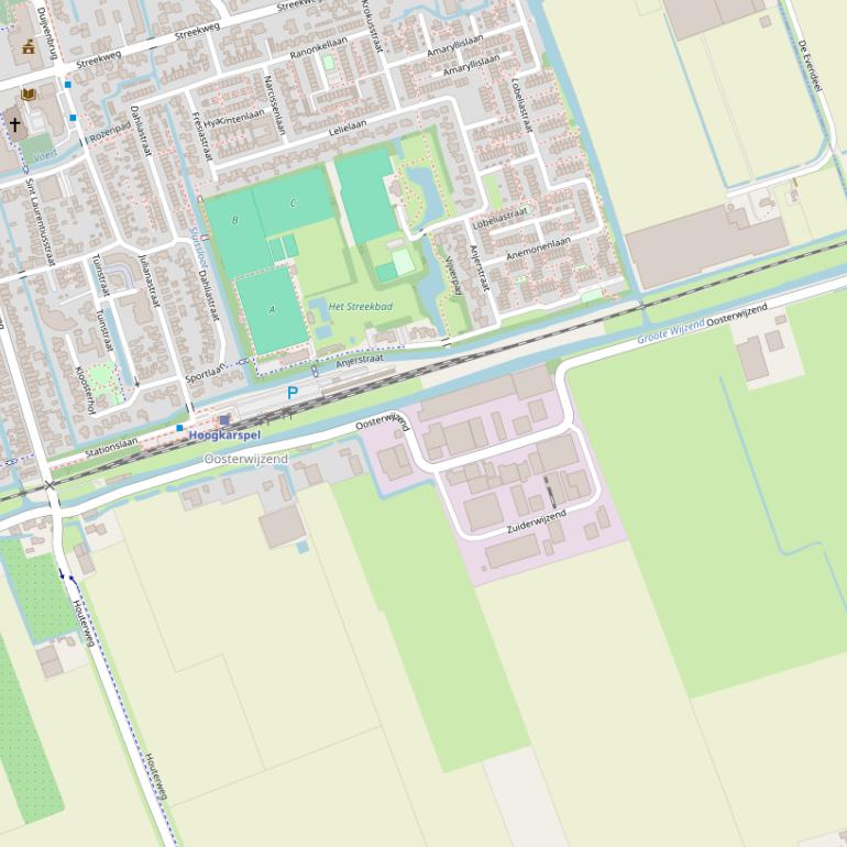 Kaart van  Oosterwijzend.