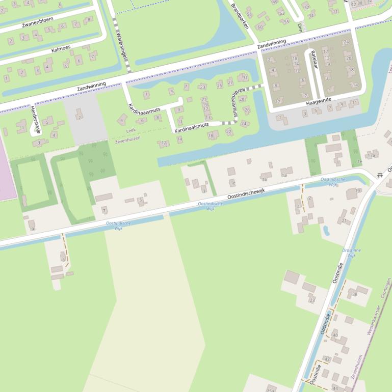 Kaart van  Oostindischewijk.