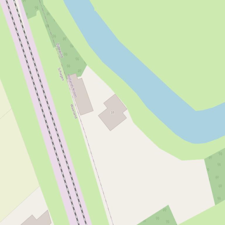 Kaart van de Oostkade.