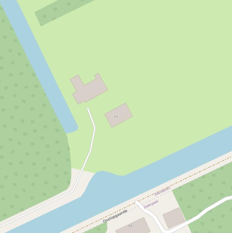 Kaart van  Oostopgaande.