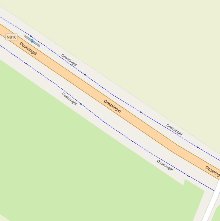 Kaart van de Oostsingel.