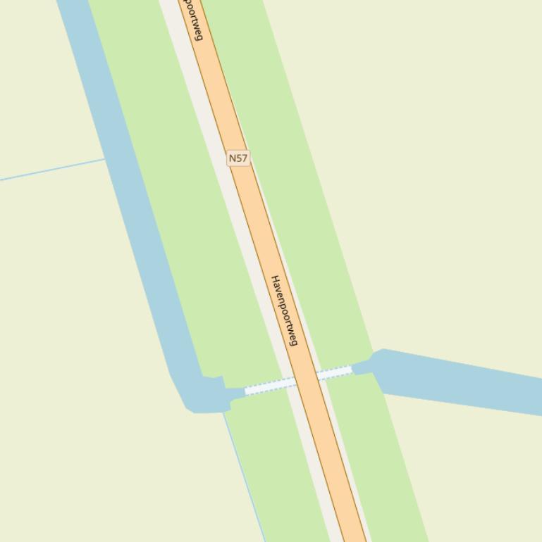 Kaart van de Oostwateringweg.