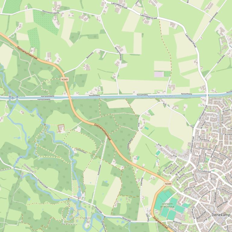 Kaart van de Ootmarsumsestraat.