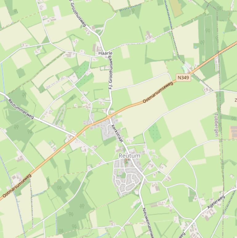 Kaart van de Ootmarsumseweg.