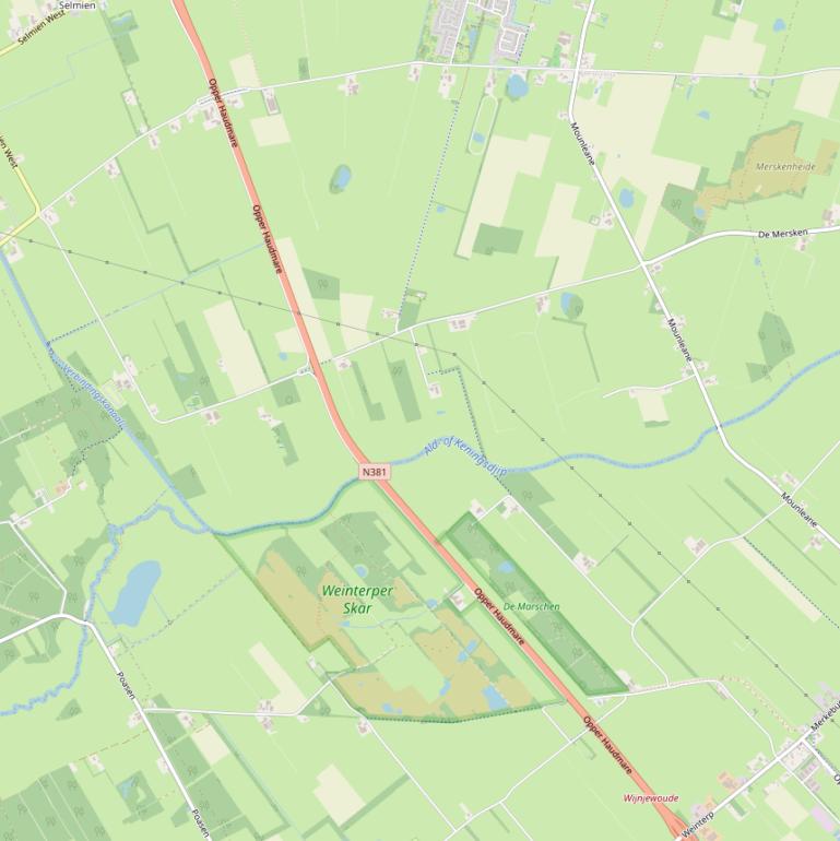 Kaart van  Opper Haudmare.