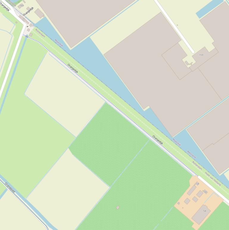 Kaart van de Oranjedijk.