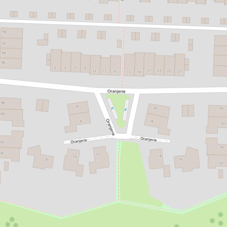 Kaart van  Oranjerie.