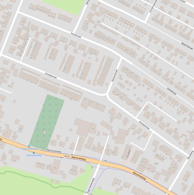 Kaart van de Oranjestraat.