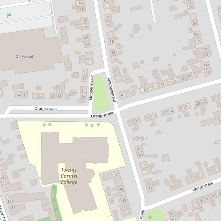 Kaart van de Oranjestraat.