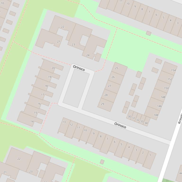 Kaart van  Orinoco.