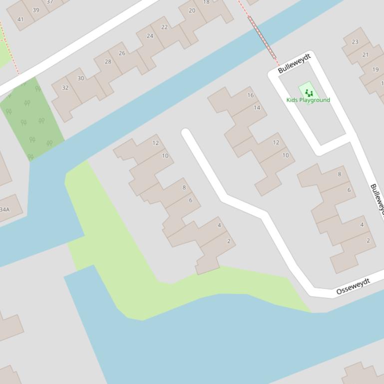 Kaart van  Osseweydt.