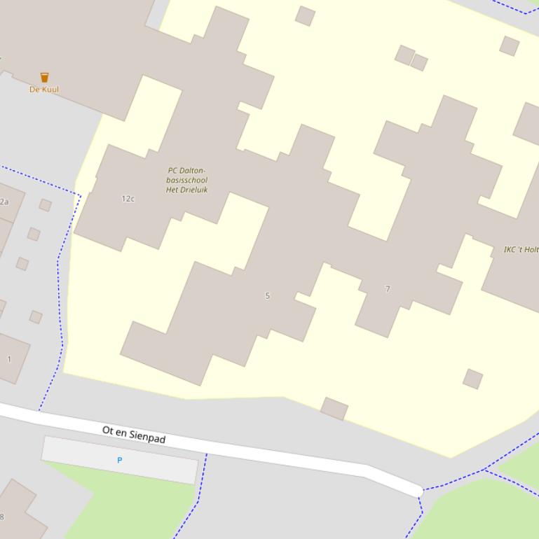 Kaart van  Ot en Sienpad.