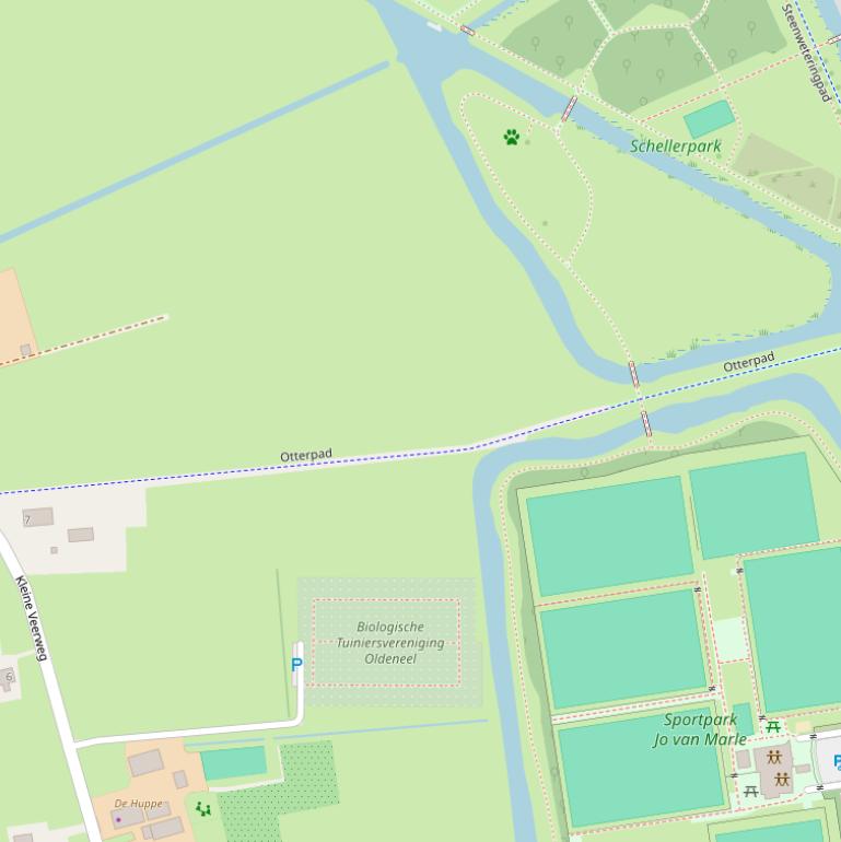 Kaart van het Otterpad.