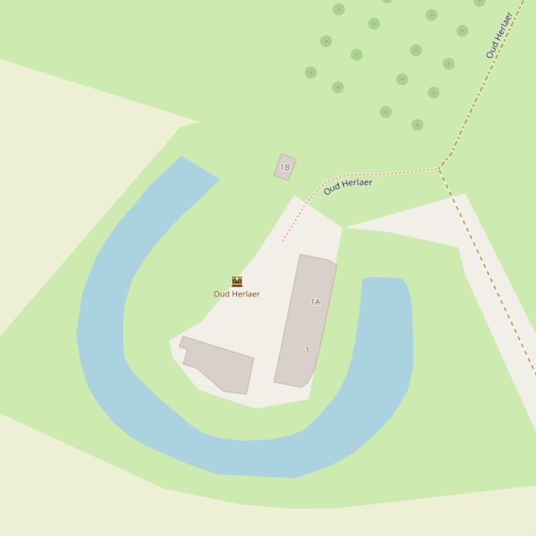 Kaart van  Oud Herlaer.