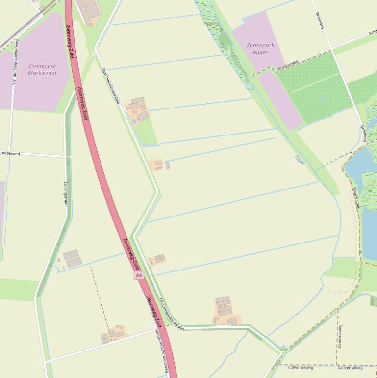 Kaart van de Oud Hinkelenoorddijk.