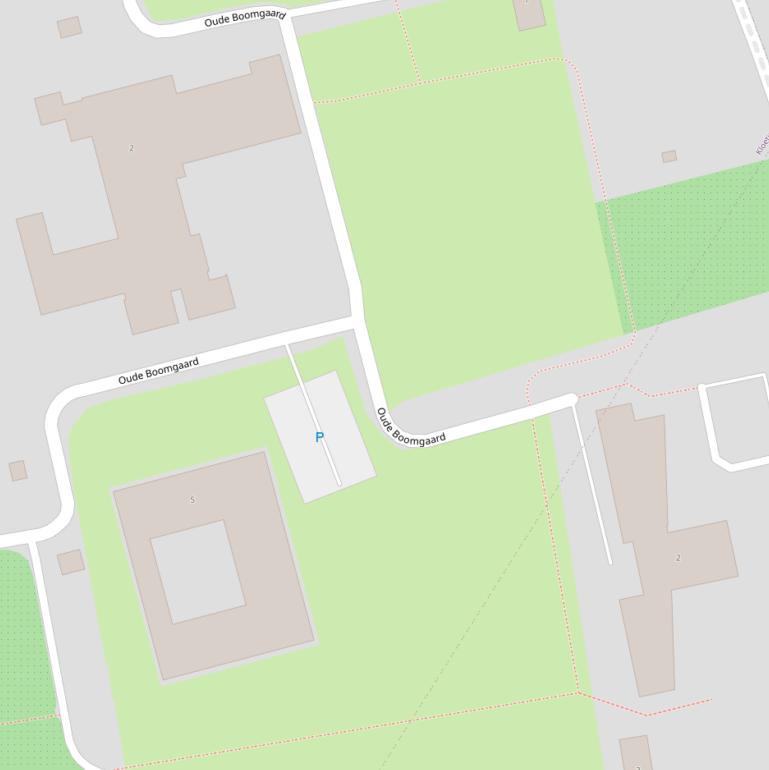 Kaart van  Oude Boomgaard.