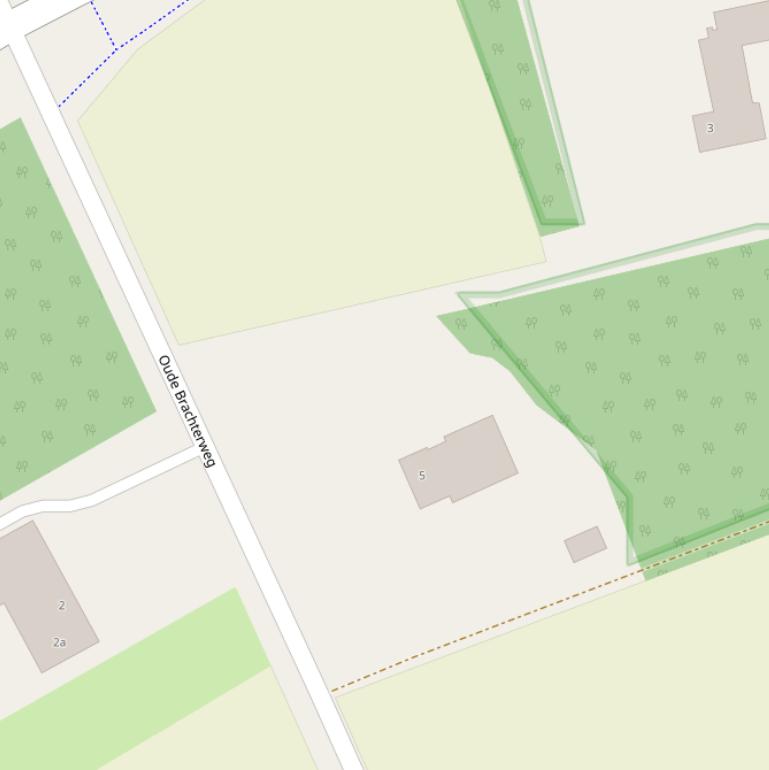 Kaart van  Oude Brachterweg.