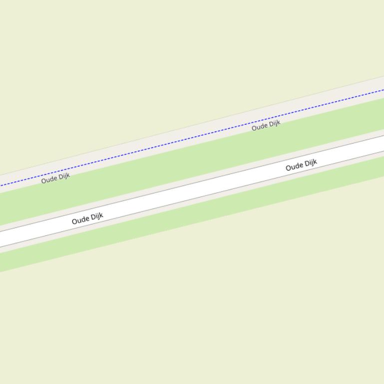 Kaart van  Oude Dijk.