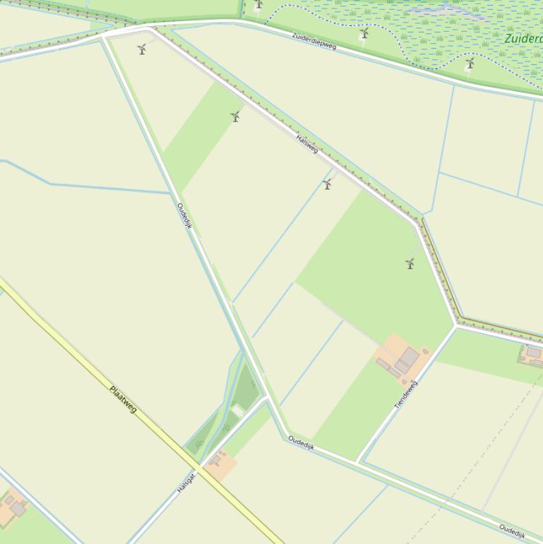 Kaart van  Oude Dijk.