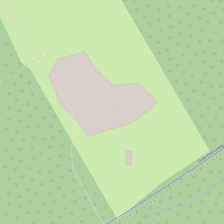 Kaart van  Oude Eltenseweg.