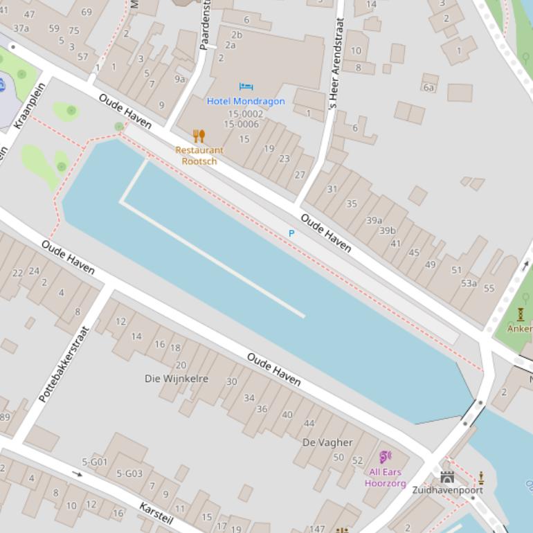 Kaart van  Oude Haven.