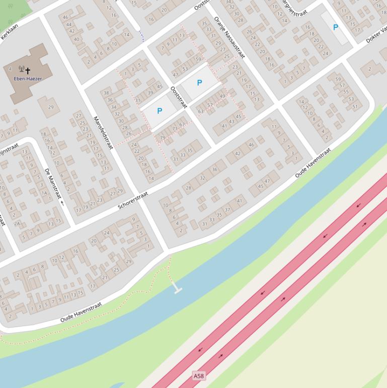 Kaart van  Oude Havenstraat.