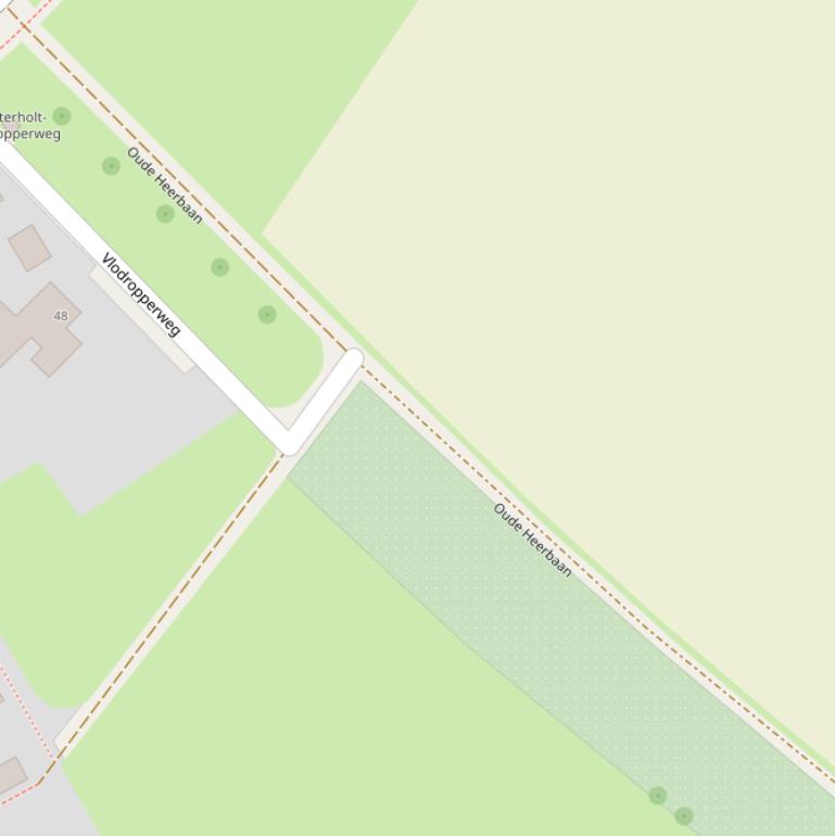 Kaart van  Oude Heerbaan.